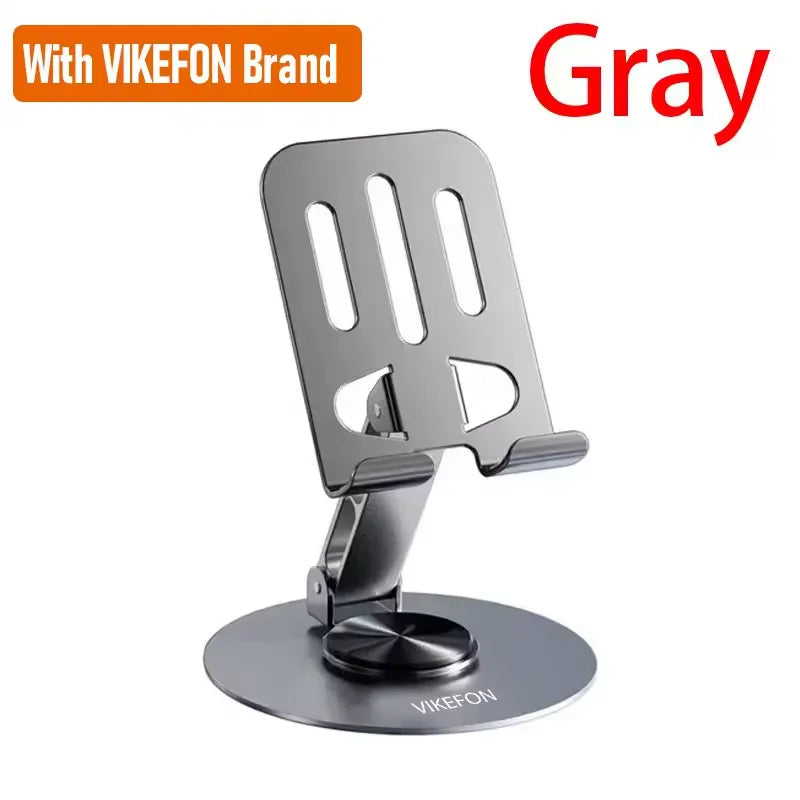 720 Rotate Aluminum Alloy Portable Tablet Holder For iPad Adjustable Flexible Folding Lazy Desktop Live Mobile Phone Stand Mount